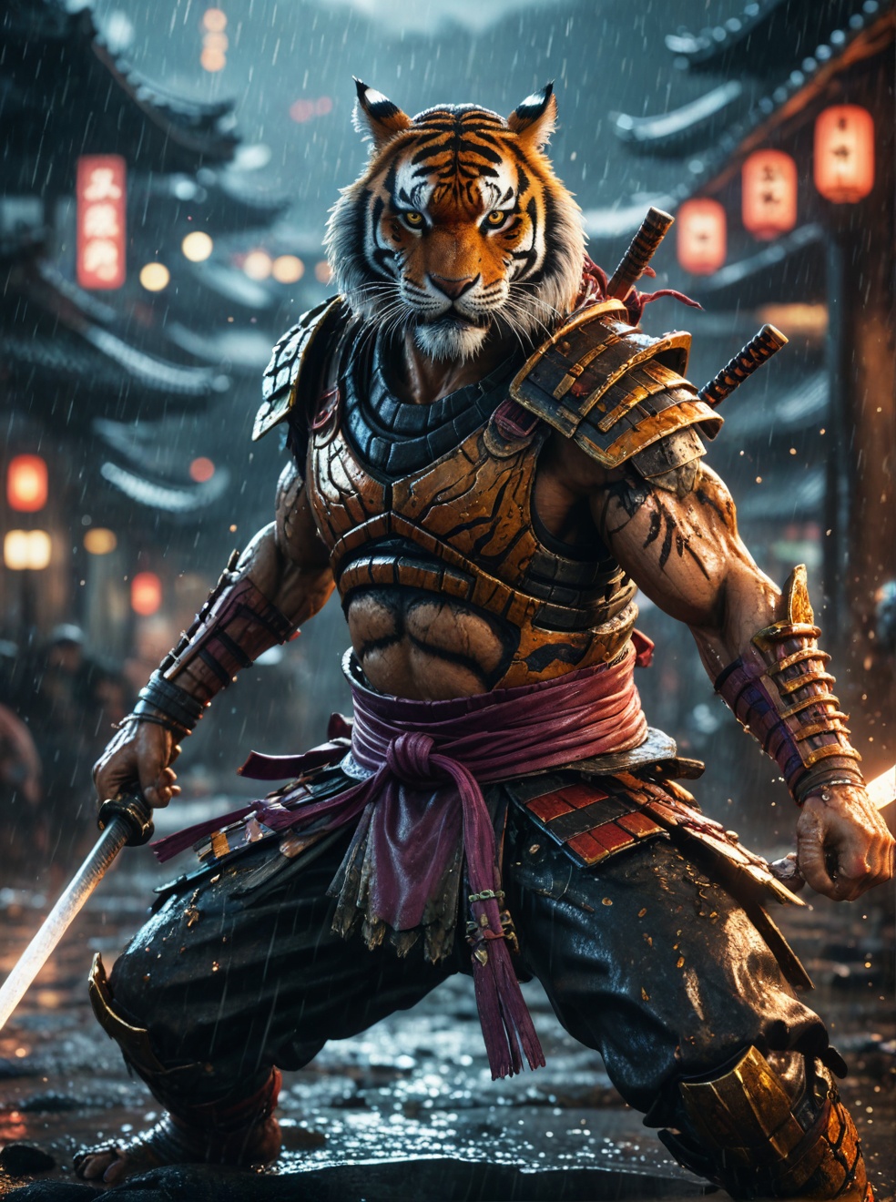 cinematic film still Fighting game style (masterpiece,  high detail,  best quality) on Tensor.Art