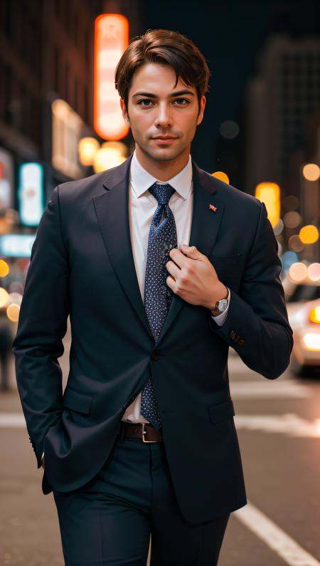 (best quality,  masterpiece,  hyper realistic) 1 elegant business man on Tensor.Art