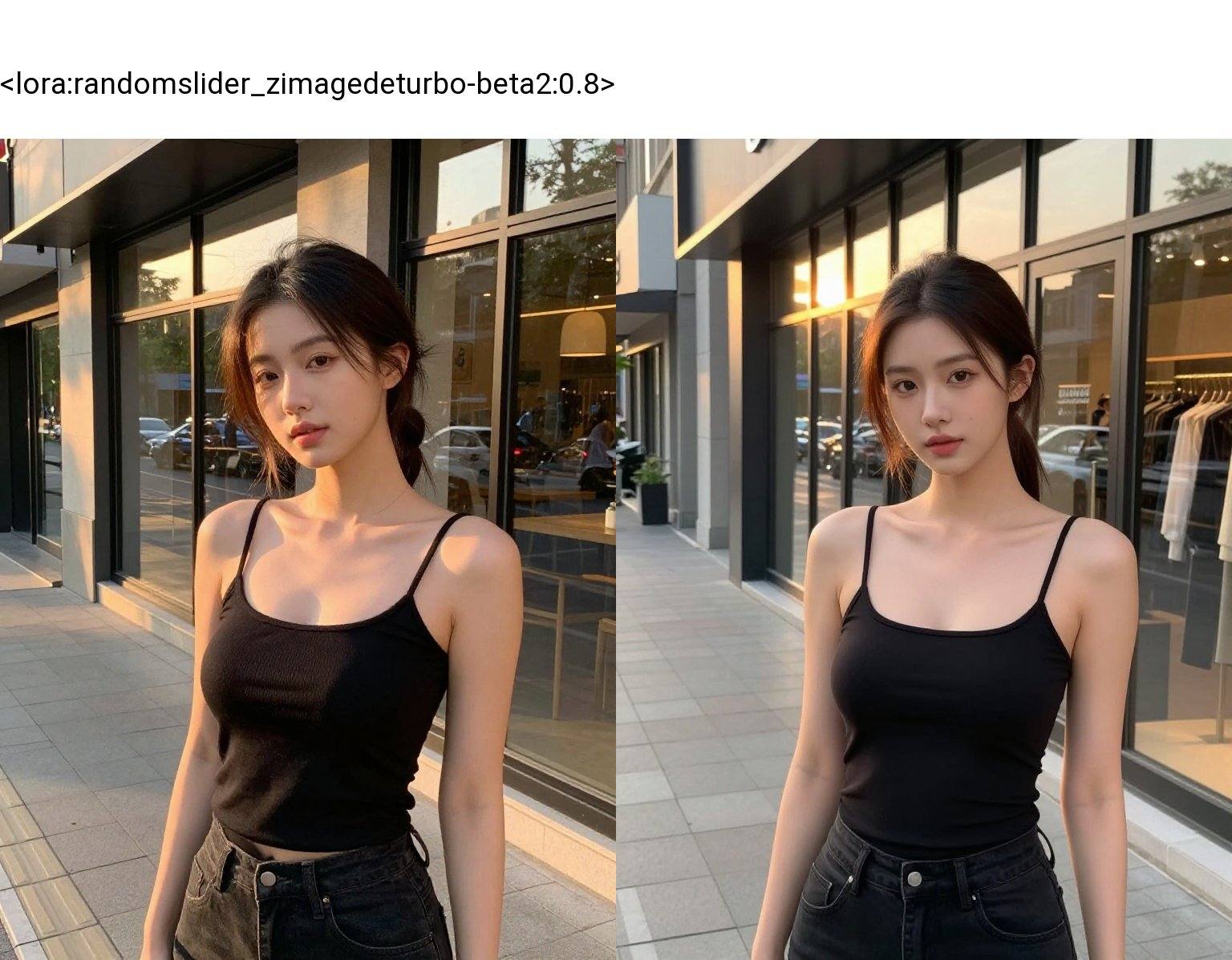 1girl,  storefront,  cleavage on Tensor.Art