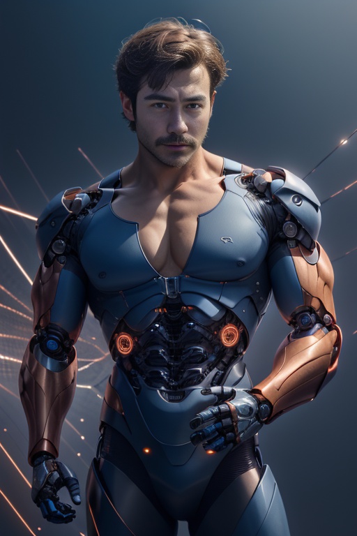 基础模型1.5_半机甲战士 by FreeCold on Tensor.Art