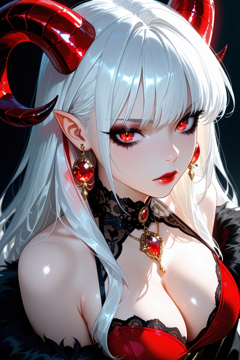1girl,  solo,  demon girl on Tensor.Art