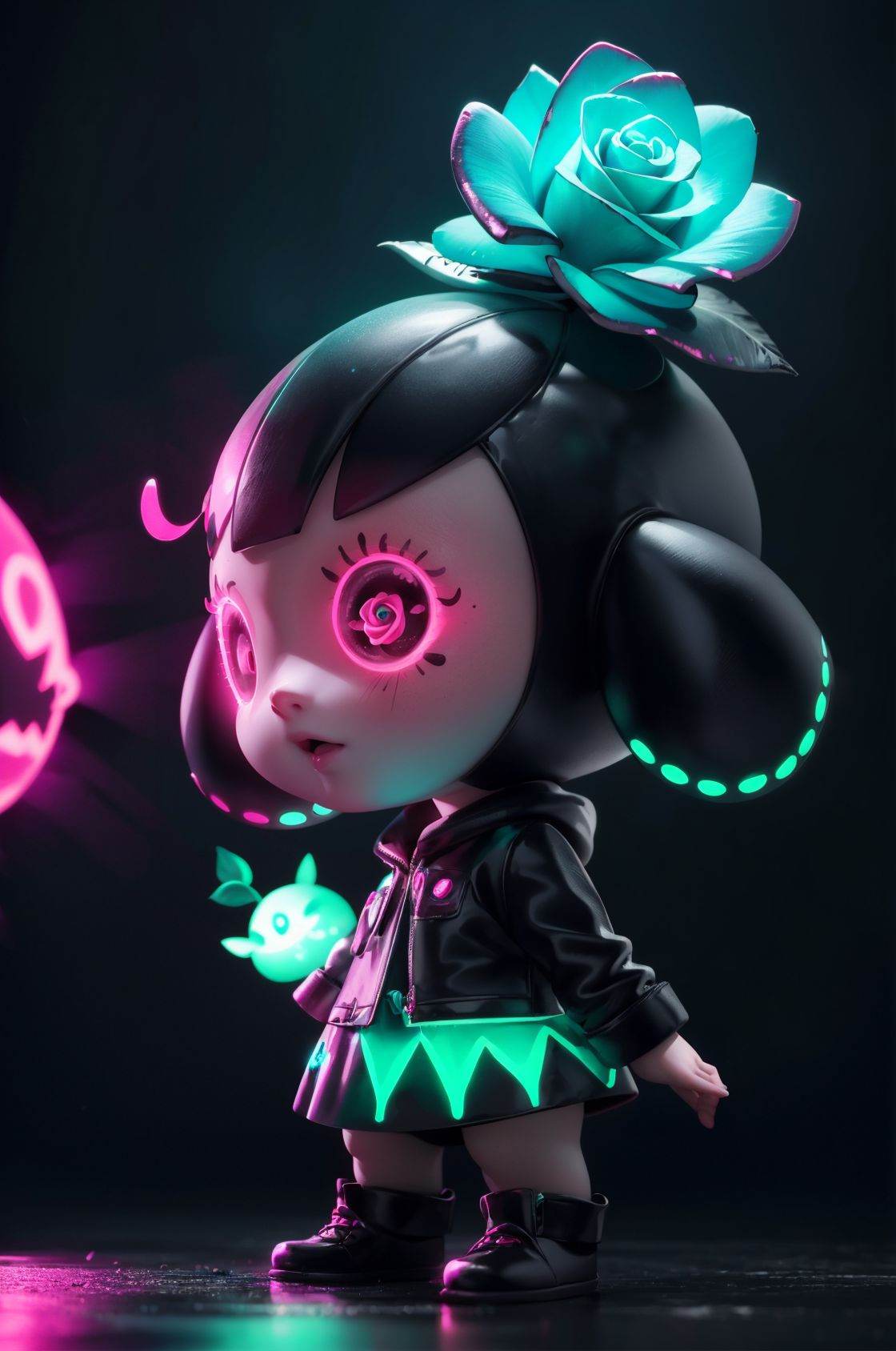 NJIP,  chibi,  ((Glow)) on Tensor.Art