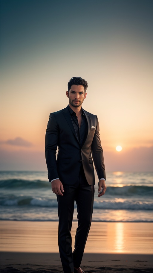 raw photo,  (Tom Ellis+Tom Welling),  as Lucifer on Tensor.Art