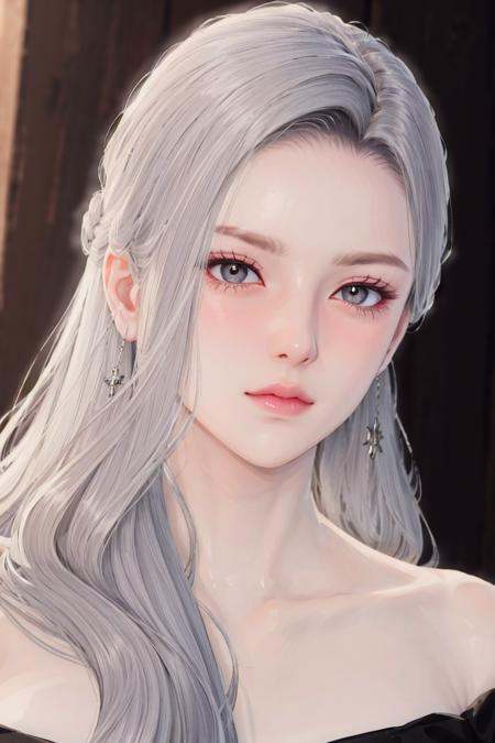 (masterpiece, best quality),(depth of field), shiny skin, 1girl, mature female, solo, gigantic breasts, (cardigan:-1.3), (cleavage:-1.3), (midriff:-1.3),((For the widely acclaimed photoshoot featuring a mid-30s woman, she dons a chic off-the-shoulder wrap top in a soft blush tone, combined with fitted ankle-length trousers and adorned with a stack of silver bangle bracelets.)) <lora:danah:0.5>