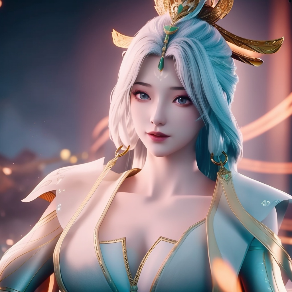 <lora:820-DA-念无双-无双:0.8>, (,1girl, ,best quality, ),,  ,ultra realistic 8k cg,, ,masterpiece, (( , )),, , , spirit blossom \(league of legends\),   ,   (cleavage),,  (), ,,