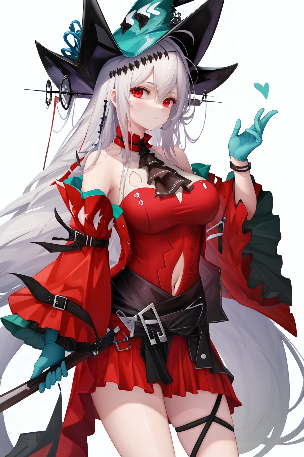 <lora:浊心斯卡蒂v3:1:lbw=all>,a girl named skadi,skadi,1girl,red dress,official alternate costume,ascot,hat,ribbon,navel,wide sleeves,high quality,best quality,, (masterpiece,best quality,high quality:1.4),absurdres,