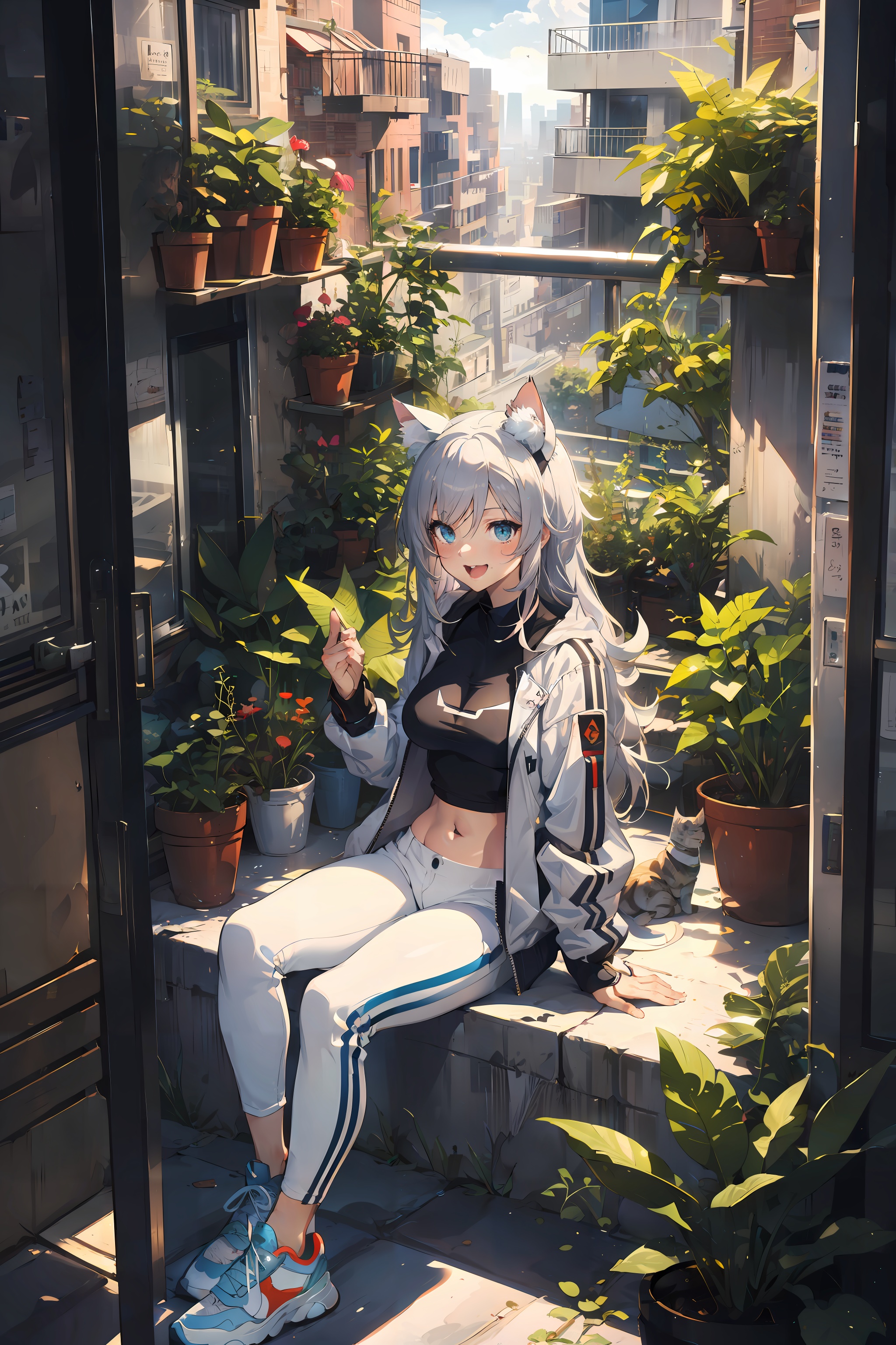 1girl,  relaxing,  Illustrate a cozy reading nook on Tensor.Art