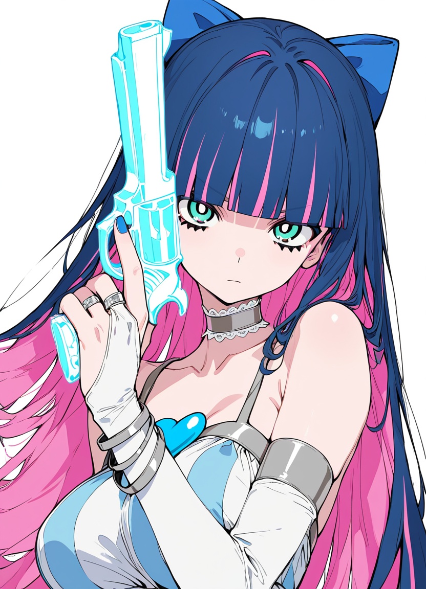1girl,  stocking (psg),  colored inner hair on Tensor.Art