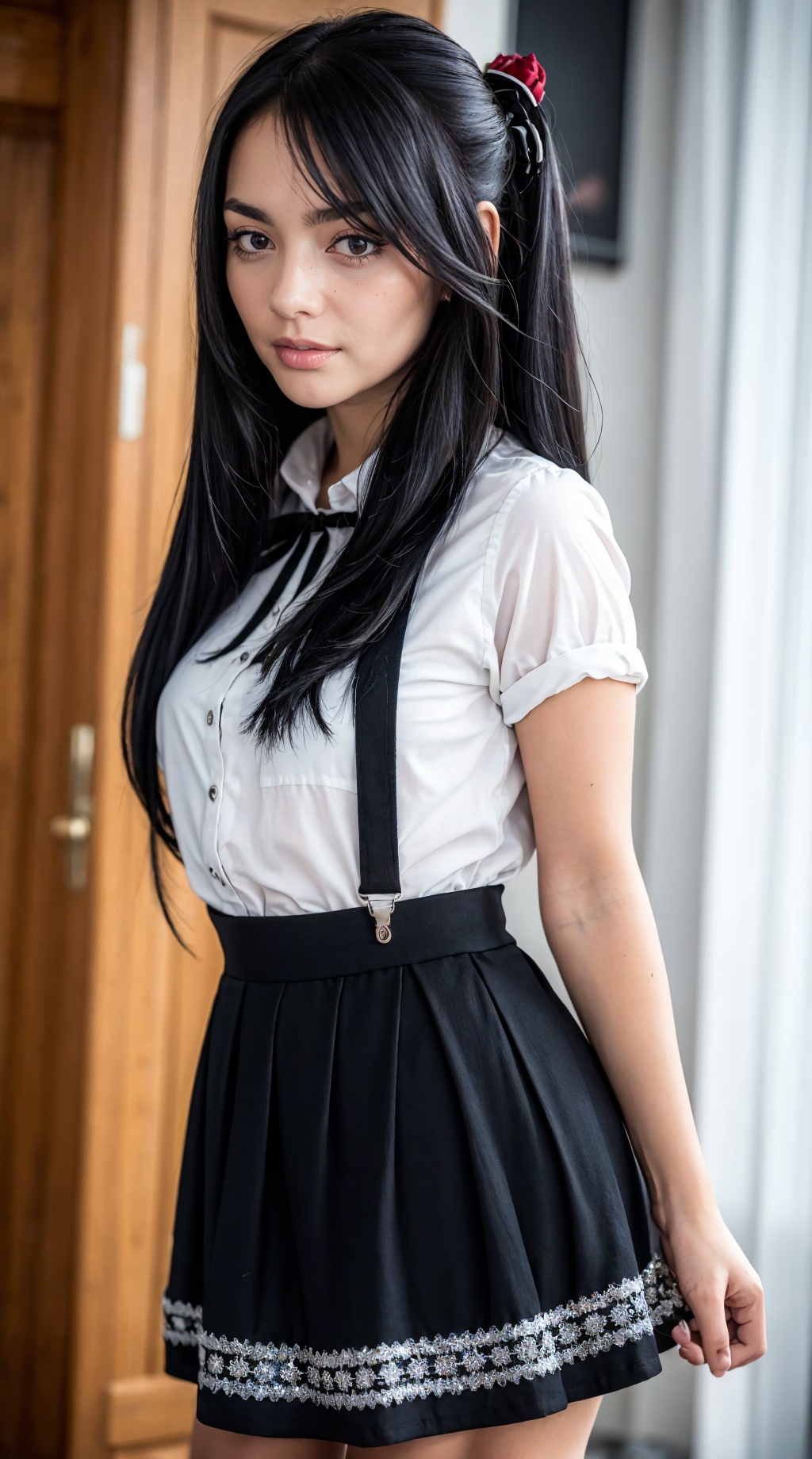 ),  twintails,  black hair on Tensor.Art