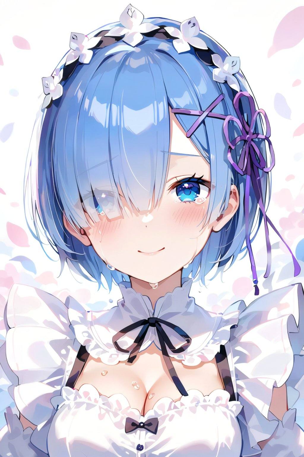 1girl,  solo,  blue_hair by 天TIN on Tensor.Art