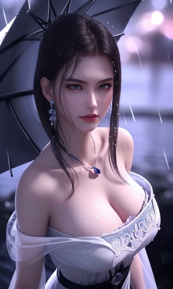 <lora:432-DA-少年歌行-陈飞瑶:0.8> ,(,1girl, ,best quality, ),looking at viewer, ,ultra detailed 8k cg, ultra detailed background,  ultra realistic 8k cg,          cinematic lighting, cinematic bloom, (( , )),,  , unreal, science fiction,  luxury, jewelry, diamond, pearl, gem, sapphire, ruby, emerald, intricate detail, delicate pattern, charming, alluring, seductive, erotic, enchanting, hair ornament, necklace, earrings, bracelet, armlet,halo,masterpiece, (( , )),,  ,cherry blossoms,(((, night,night sky,,  ultra high res, (photorealistic:1.4), raw photo, 1girl, , rain, sweat, ,wet, )))(( , ))   (cleavage), (),