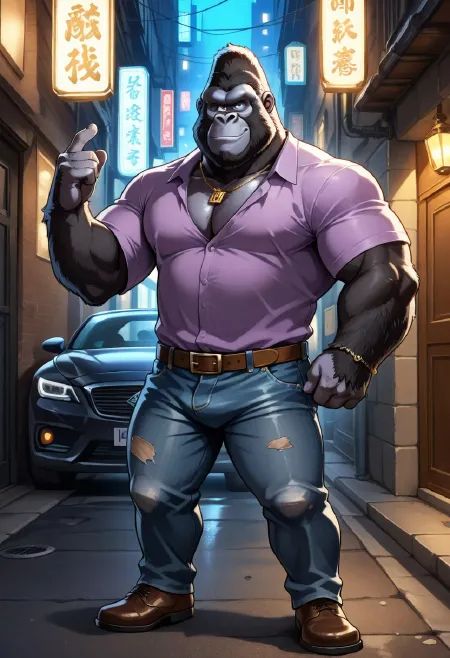 Big daddy,  bara,  mature male on Tensor.Art
