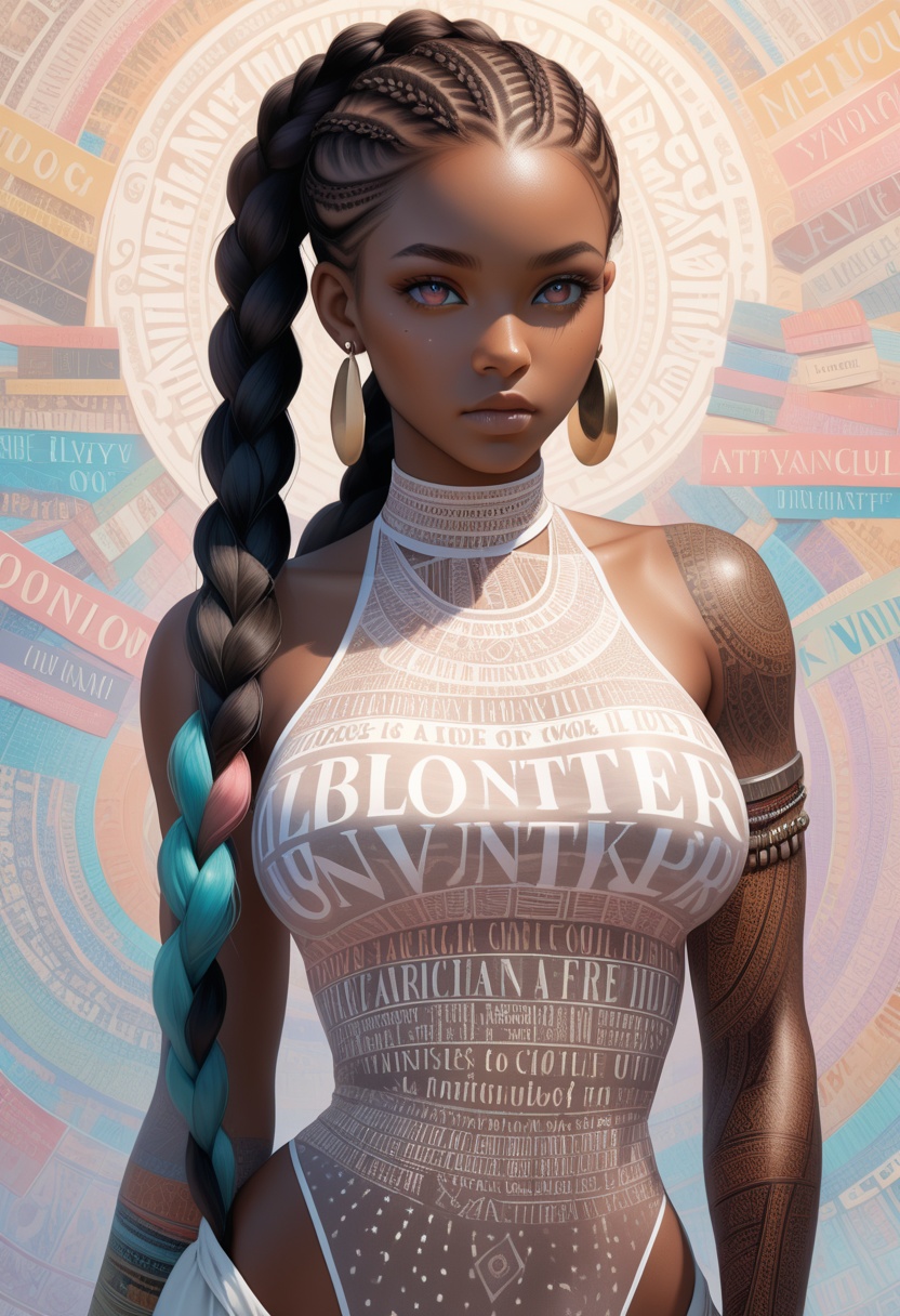 1girl,  african girl,  dark-skinned on Tensor.Art