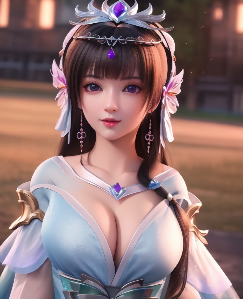 <lora:568-DA-星辰变-姜妍:0.8>(,1girl, ,best quality, ),looking at viewer,  ,ultra detailed background,ultra detailed background,ultra realistic 8k cg,, ,masterpiece, (( , )),, ,   ,   cure blossom,  ,,  (cleavage), (), ,,