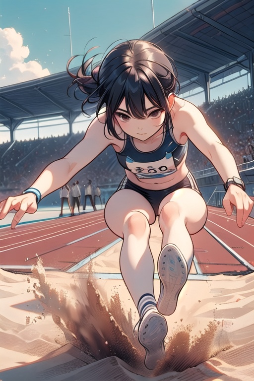 ((long jump)),  ((sand pit)),  ((dust)) on Tensor.Art