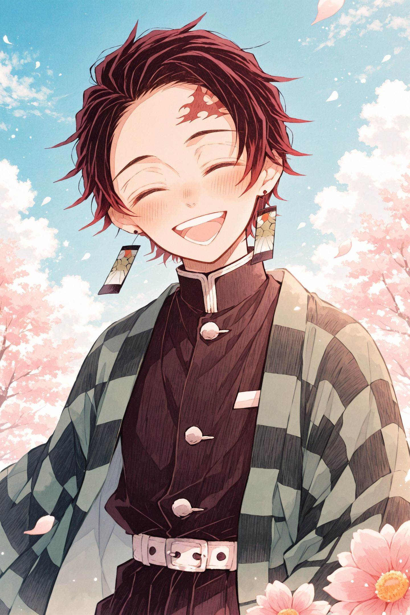 koame Style,  demon slayer uniform,  1boy on Tensor.Art