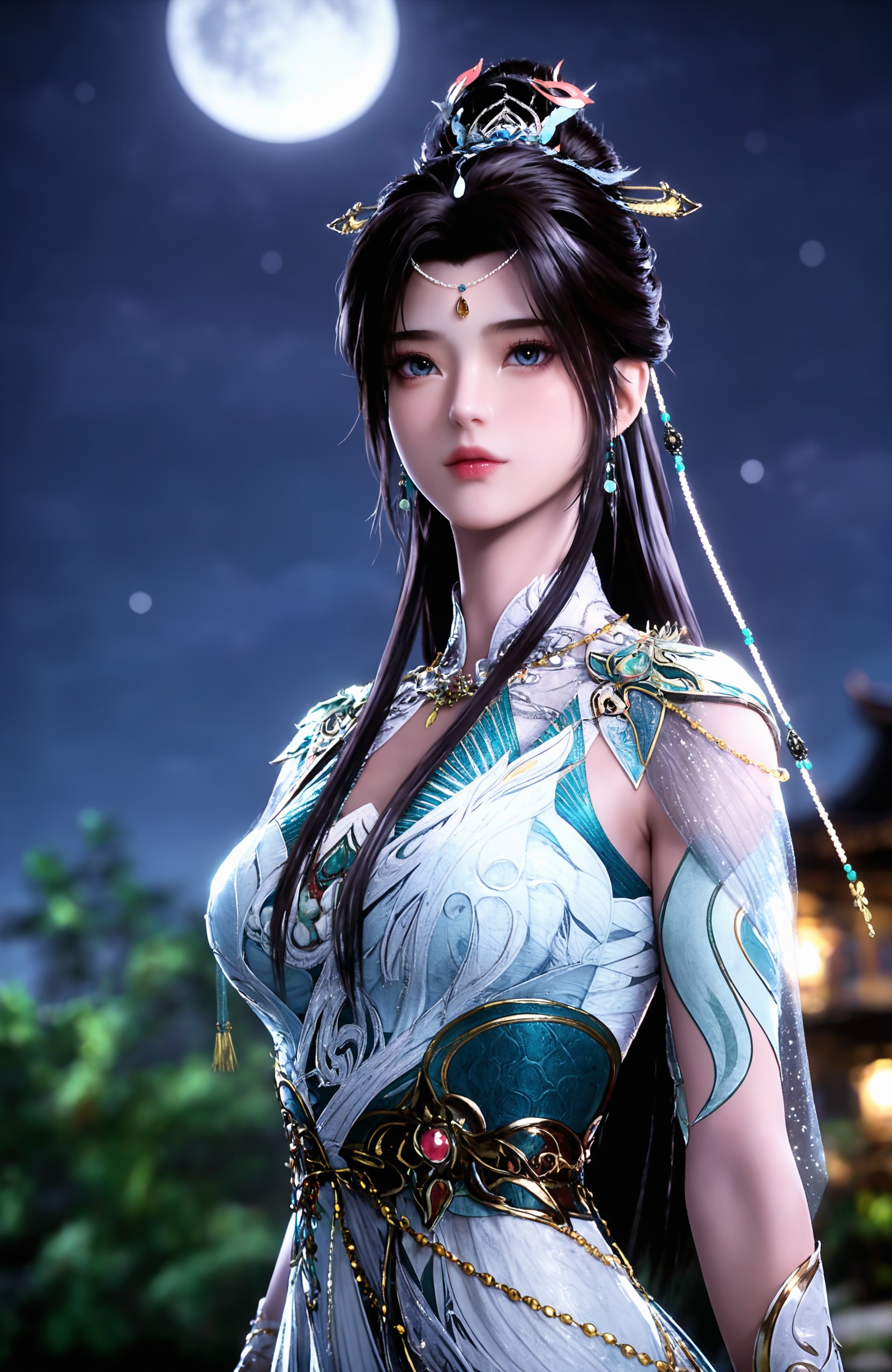 1girl,  long hair,  black hair by 漫 on Tensor.Art