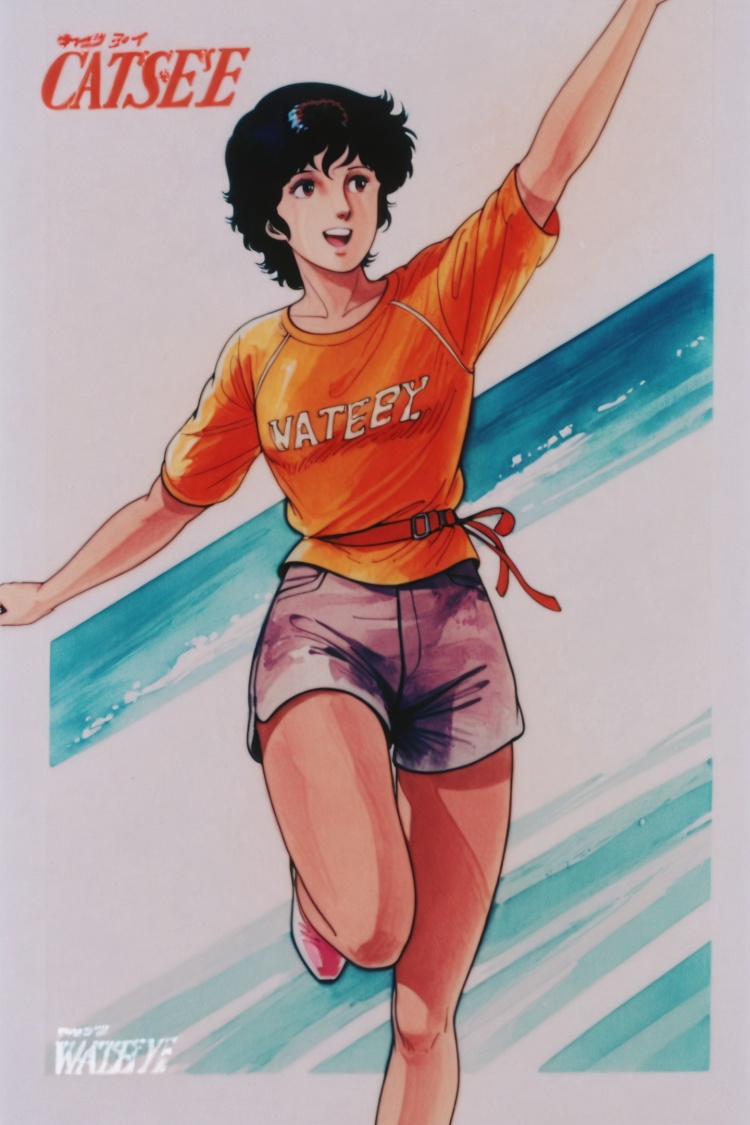 6 in1，Cat's Eye/猫眼三姐妹，Tsukasa Hojo/北条司，City Hunter by flyx3 on Tensor.Art