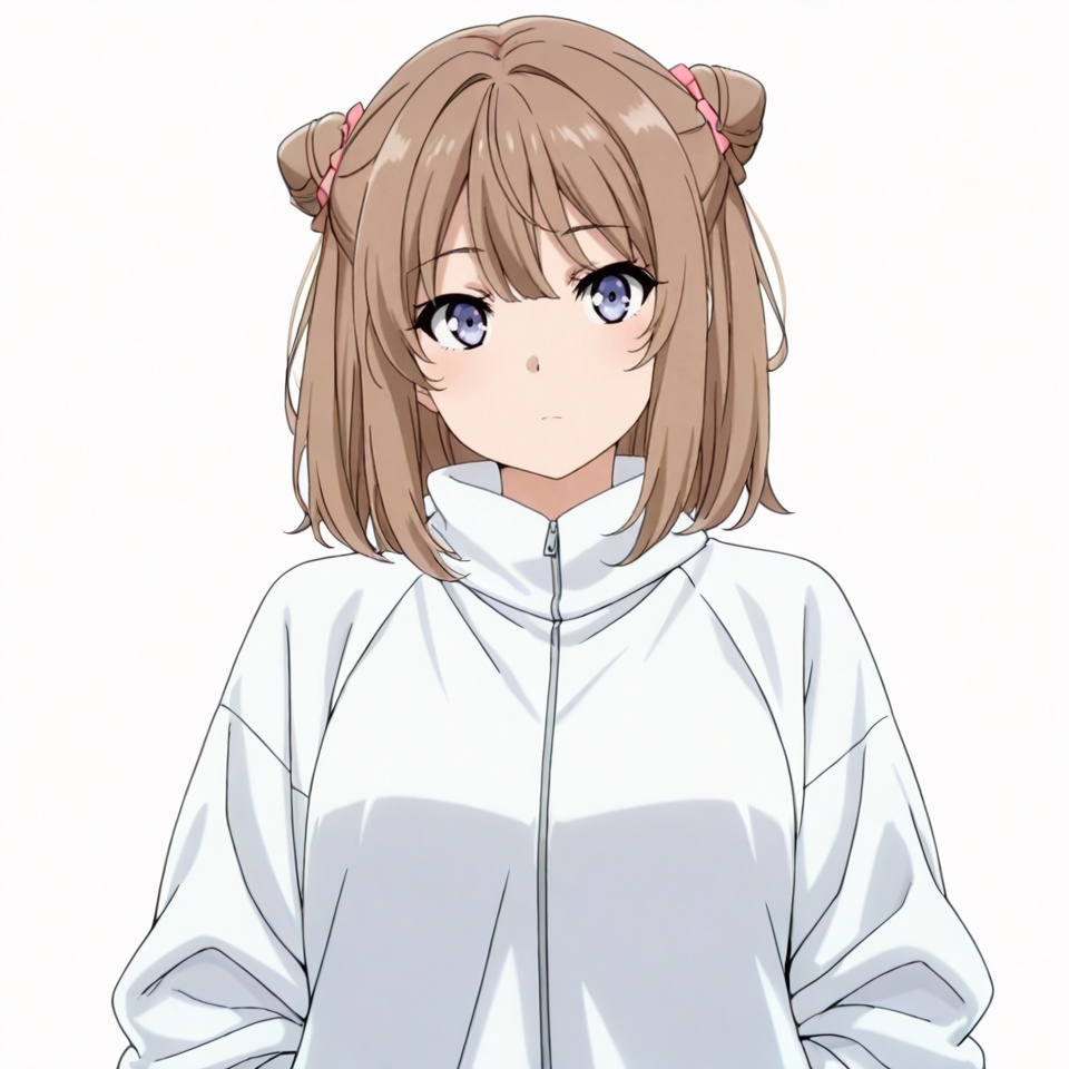 masterpiece, best quality,(white background:1.2),looking at viewer,SOLO,simple background,   anime_style, putayaro_style<lora:猪头少年－ILL:0.8>