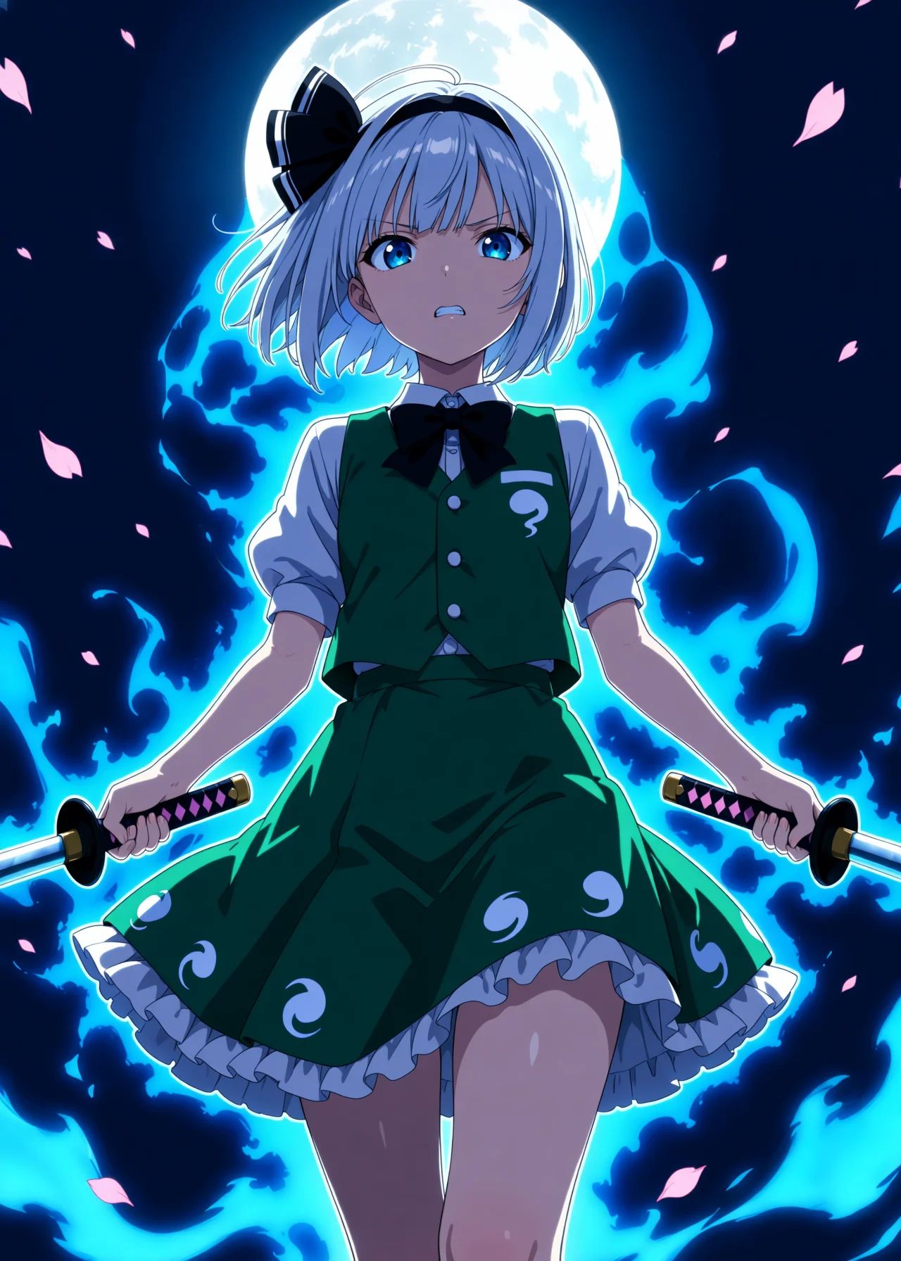 1girl,  konpaku youmu,  touhou on Tensor.Art