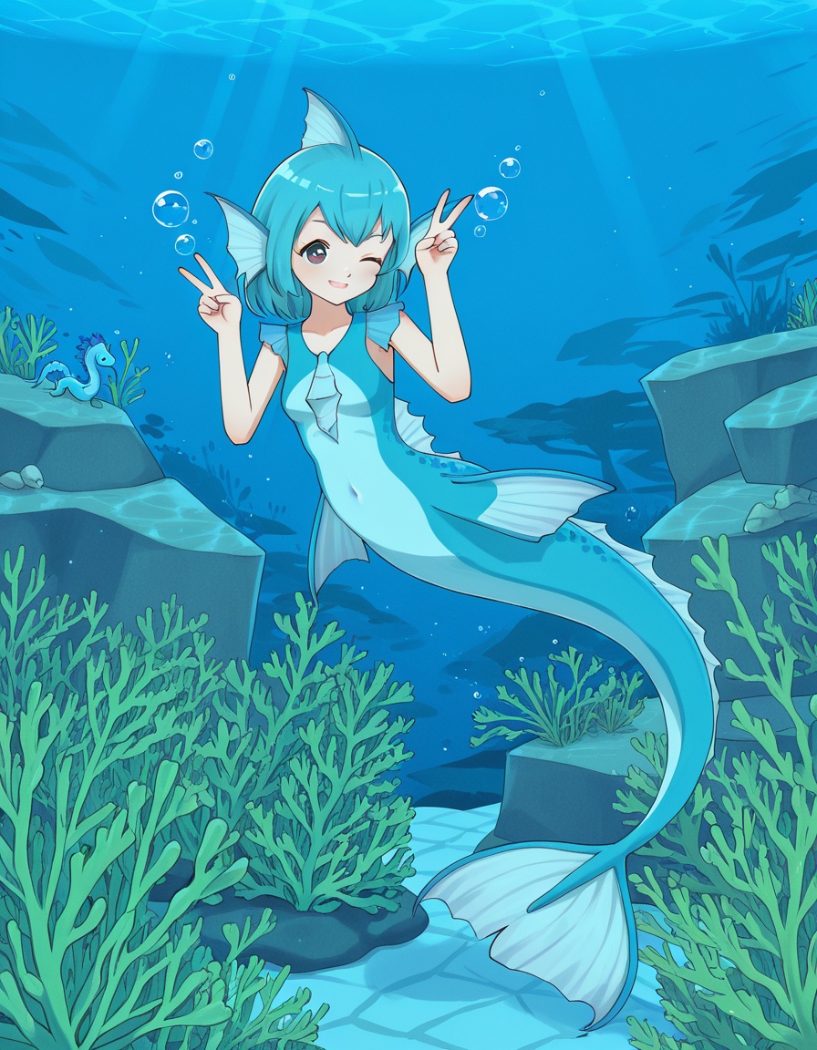 astyleaquarium,  underwater,  1girl on Tensor.Art