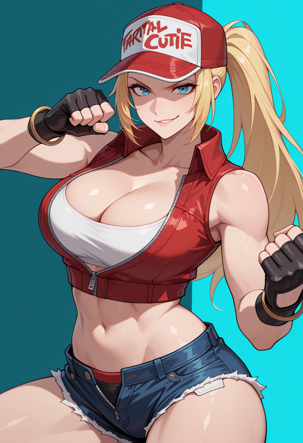 1girl,  toned,  large breasts on Tensor.Art