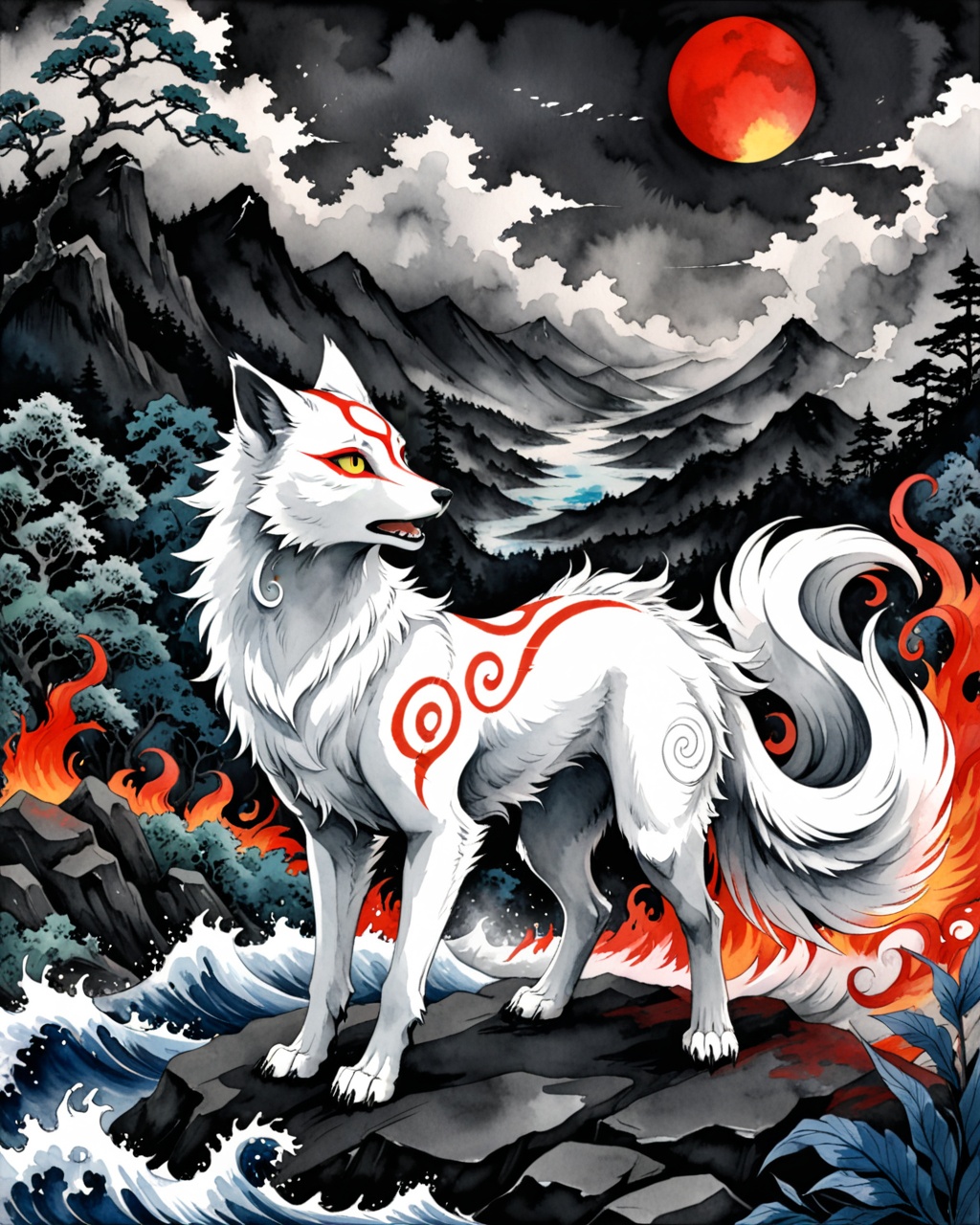 three-quarter portrait,  solo,  howl on Tensor.Art