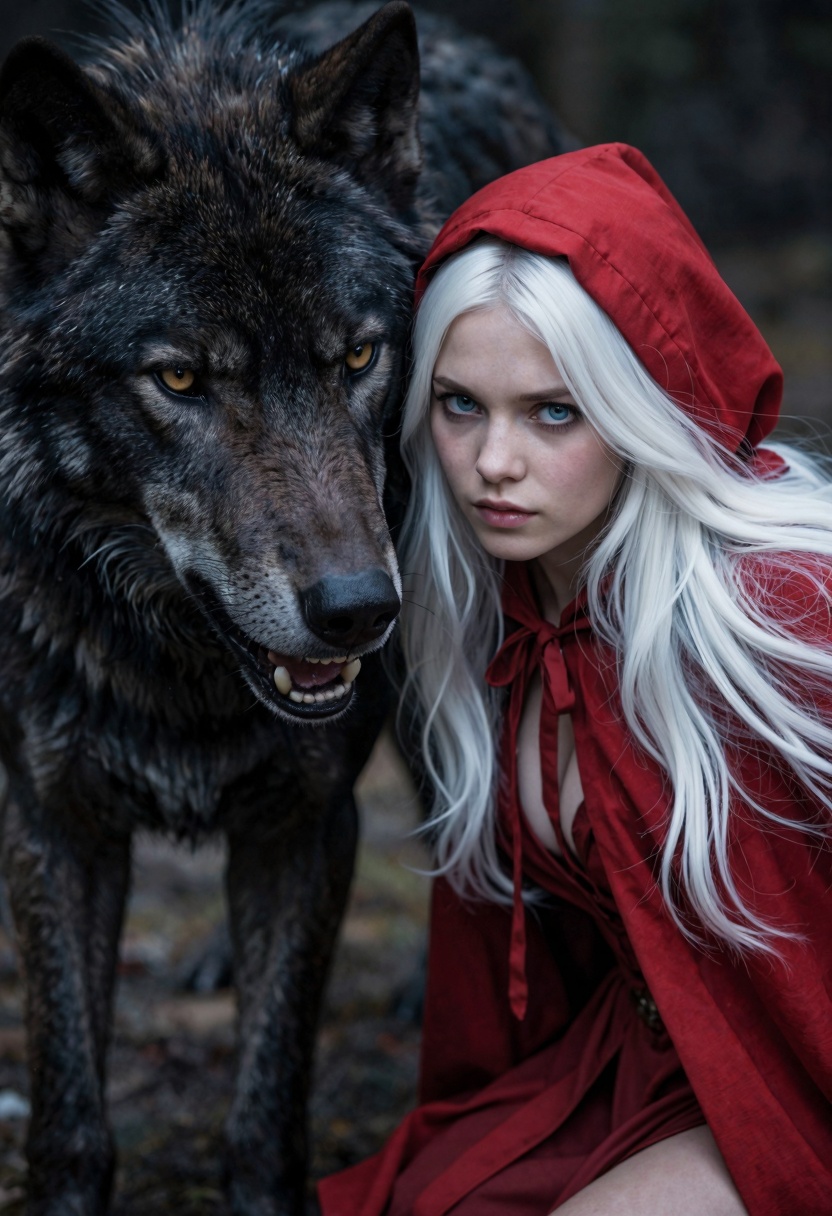surreal,  mystery,  angry wolf on Tensor.Art