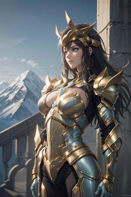 hxarmour,  1girl,  moutain on Tensor.Art