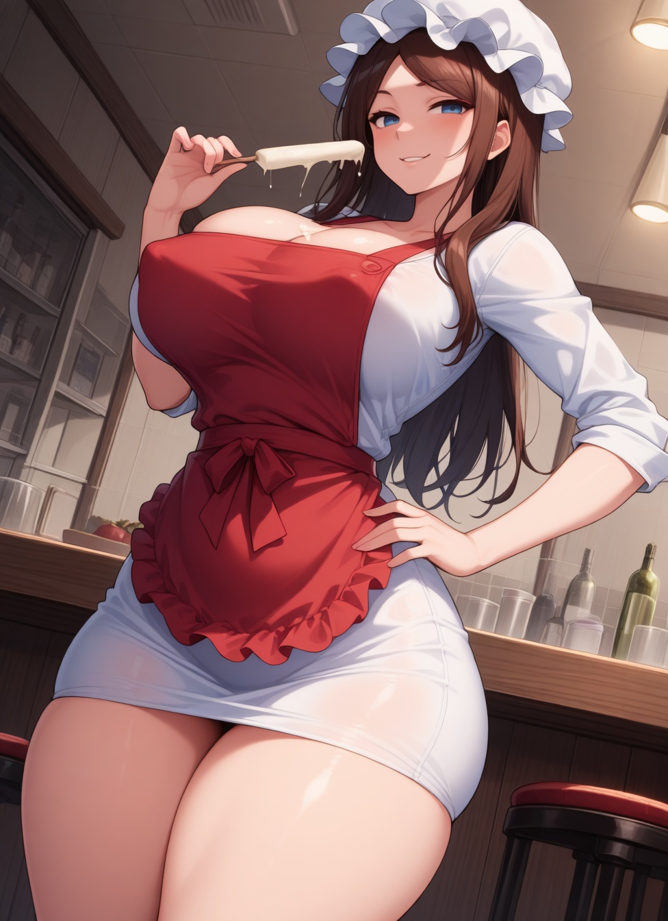 1girl,  cowboy shot,  naughty face on Tensor.Art