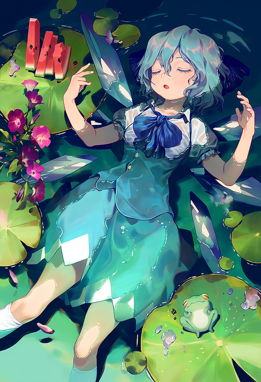 1girl,  cirno,  solo on Tensor.Art