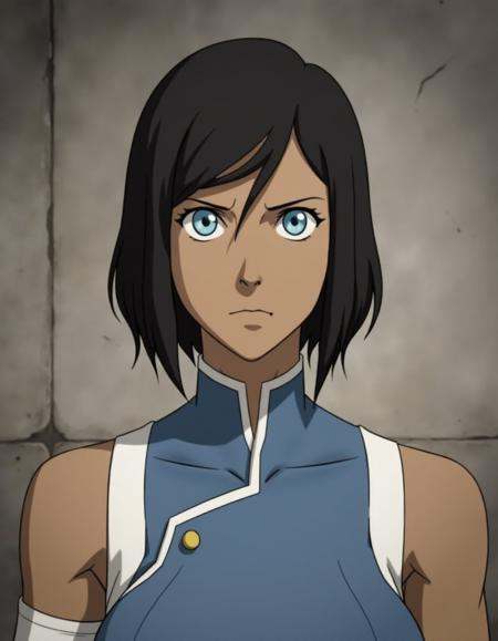 image of korra in a mechanics uniform. her hair is cropped short. on Tensor.Art