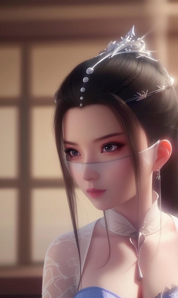 (,1girl, ,best quality, ),looking at viewer, <lora:431-DA-逆天邪神-楚月婵:0.8> ,ultra detailed background,ultra detailed background,ultra realistic 8k cg,, ,masterpiece, (( , )),, , , hyper blossom,    (cleavage), (), ,, 