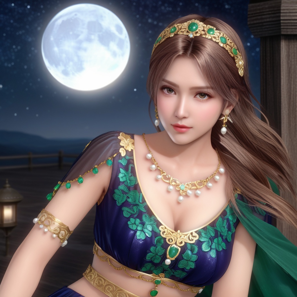 <lora:847-DA-XL-死或生-Elise-BirthdaySuit-20220903:0.8>, (,1girl, ,best quality, ),,masterpiece(,1girl,night, starry sky, milky way,outdoors, full moon,  night sky, darkness,  world of darkness, , ) ,ultra realistic 8k cg,   clean, masterpiece,     (( , )),, , , prestige, luxury, jewelry, diamond, gold, pearl, gem, sapphire, ruby, emerald, intricate detail, delicate pattern, charming, alluring, seductive, erotic, enchanting, hair ornament, necklace, earrings, bracelet, armlet,halo((, )), (),