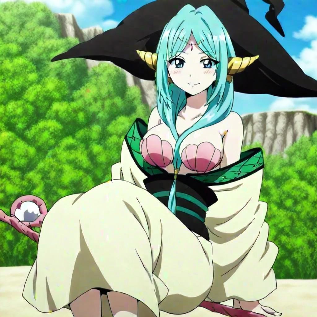 yamraiha \(magi\),  aqua hair,  long hair on Tensor.Art