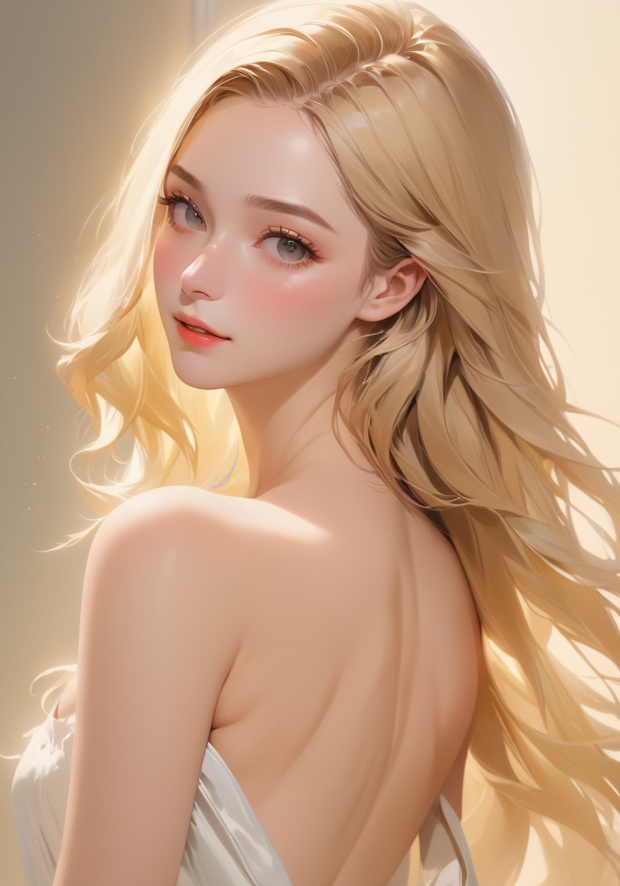 long straight blonde girl,  ultra realistic detailed,  aesthetic on Tensor.Art