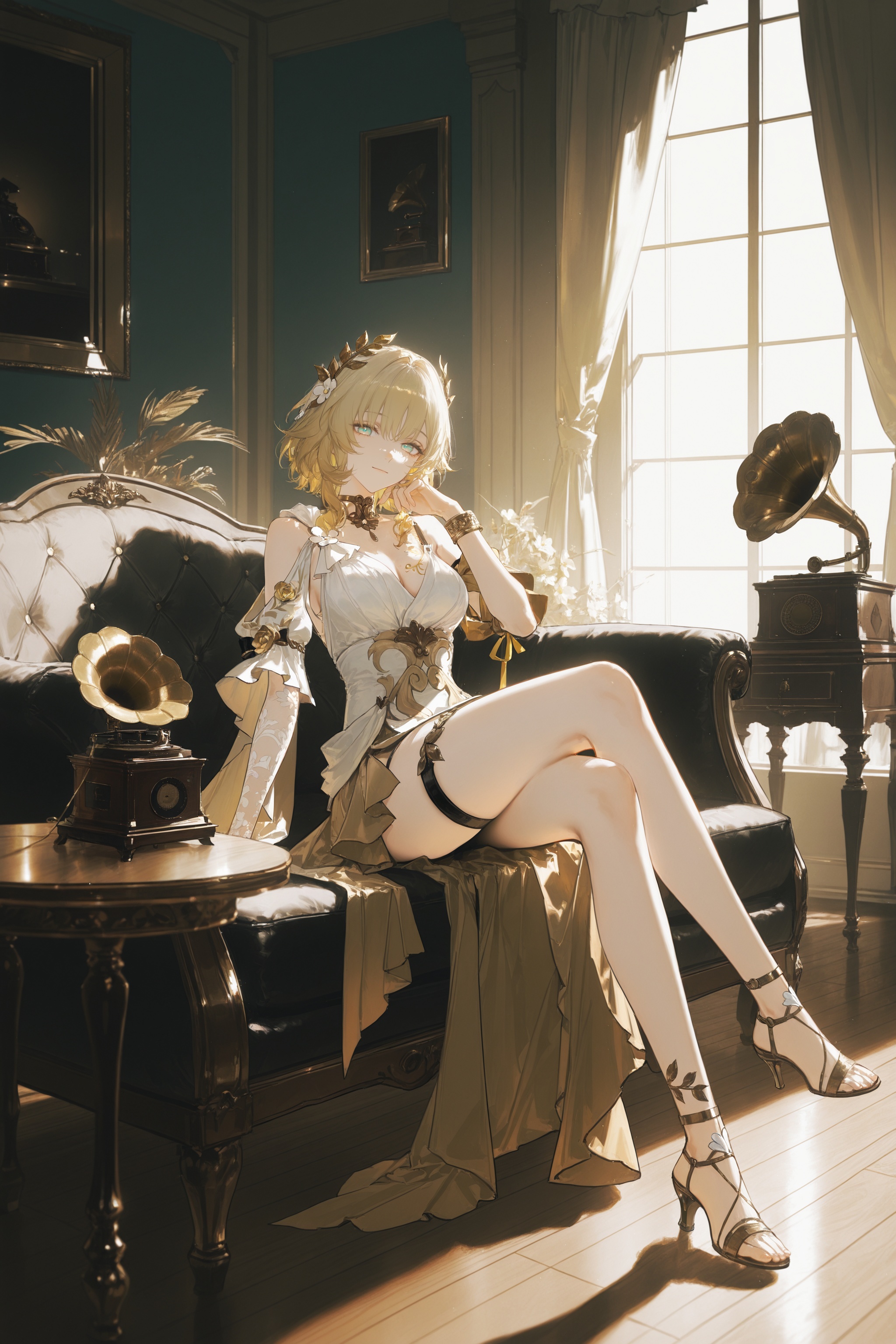 1girl,  solo,  aglaea \(honkai: star rail\) on Tensor.Art