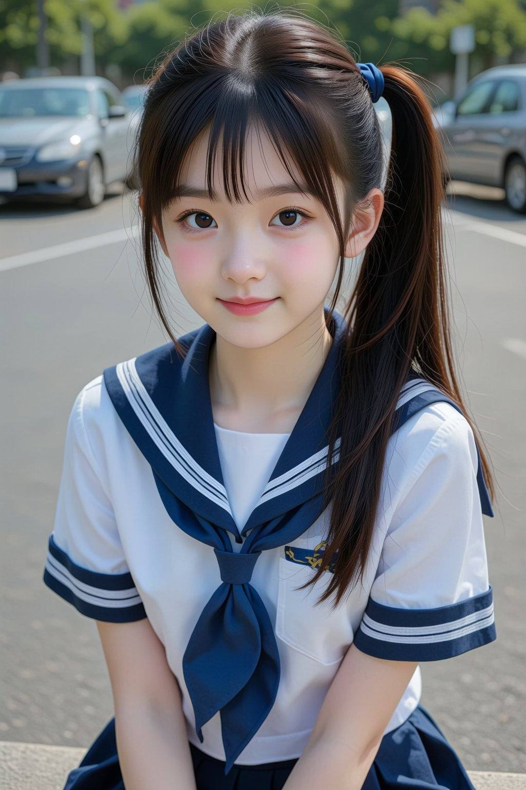 1girl,  school uniform,  serafuku on Tensor.Art