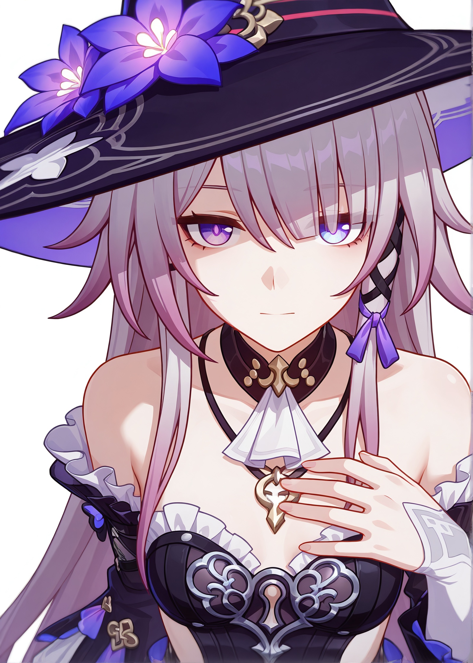 <lora:大黑塔4noob:0.5>,witch,honkai_impact_3rd,small breasts, pantyhose,outstretched arm,looking at viewer,