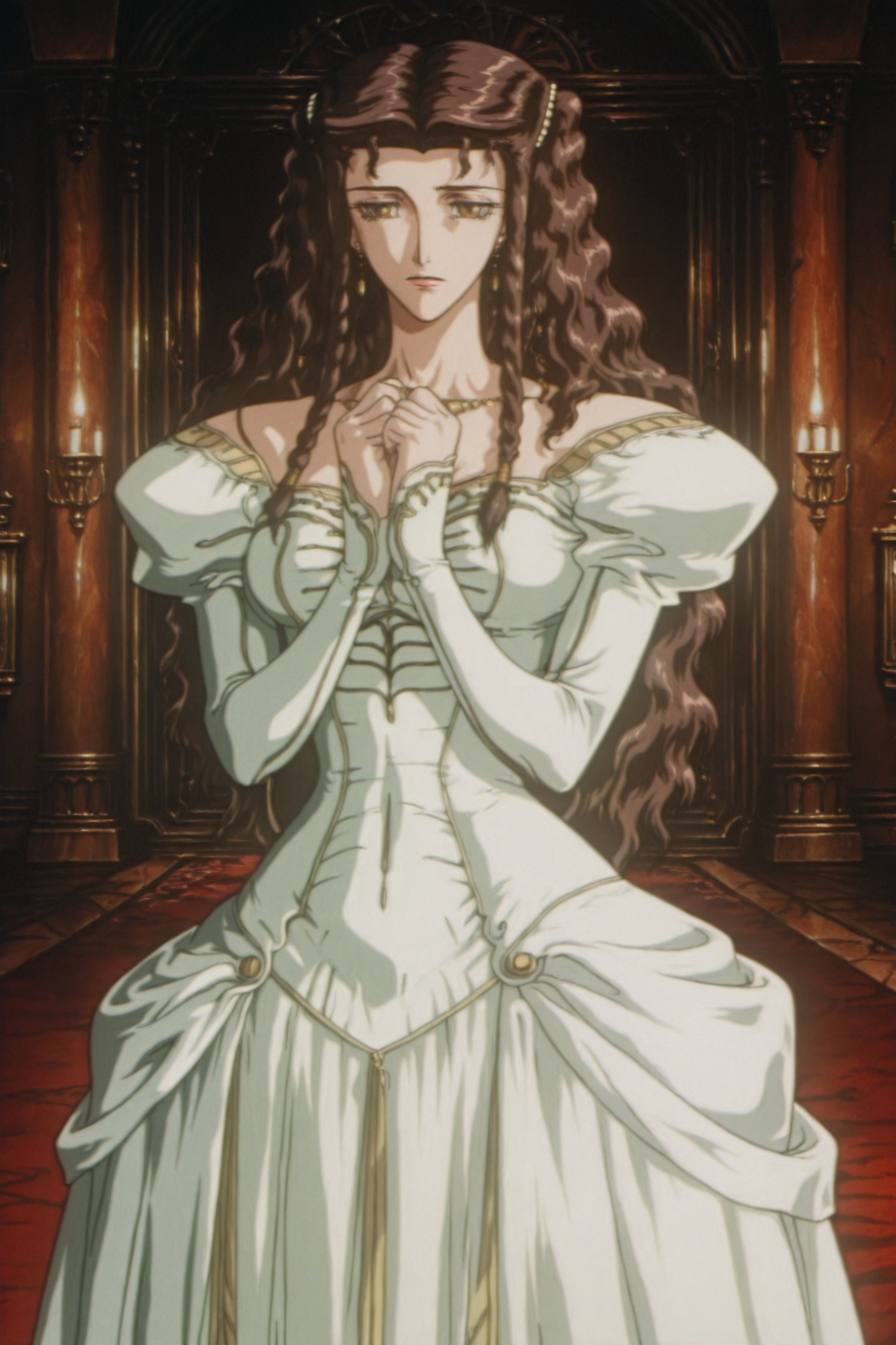 Vampire Hunter D Bloodlust Style,  Charlotte Elbourne \(Vampire Hunter D\),  dress on Tensor.Art