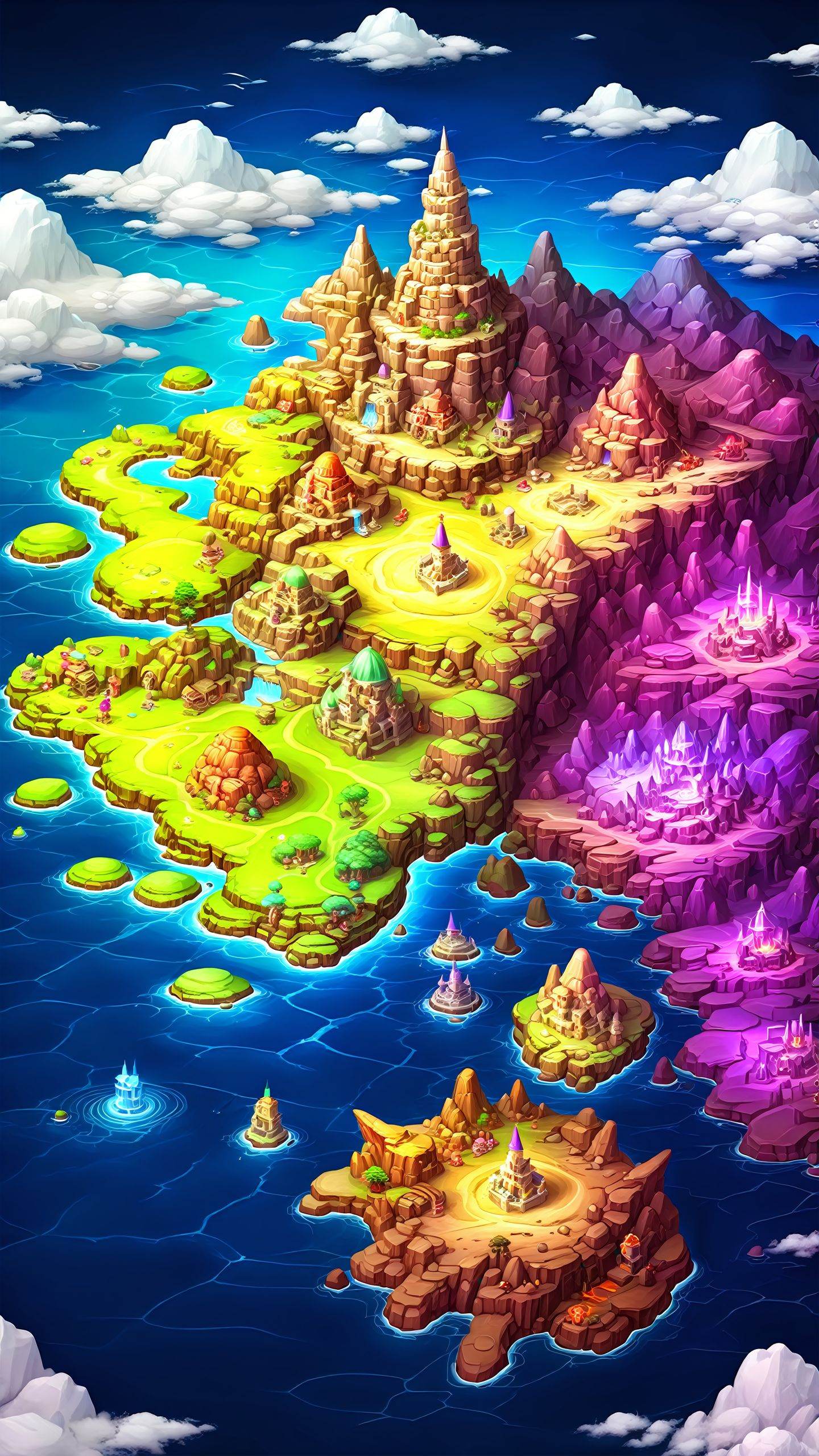 (fantasy style: 1.5) (world map) (bizarre mega tower across the sky:1.5),adventurers intent on exploring,magical journeys,cosmic journeys,otherworldly mushrooms,purple flowers Skyscapes,indoor landscapes,<lora:sdxl_ditu:0.8>,