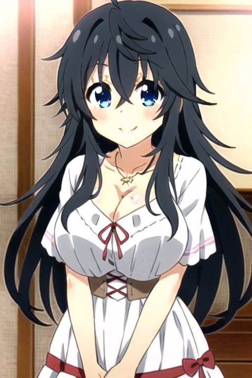 ako tamaki,  long hair,  black hair on Tensor.Art