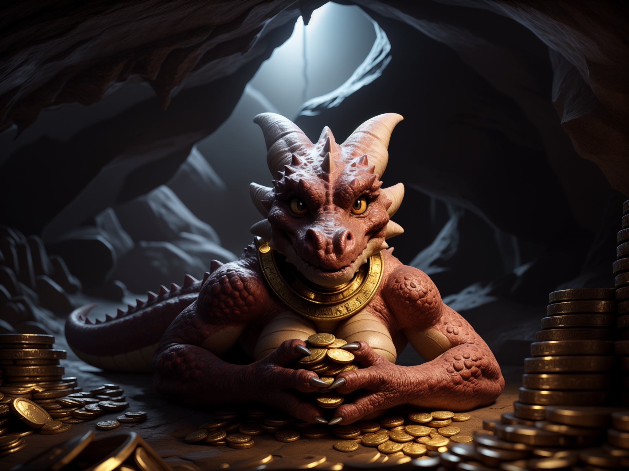 cave,  atmospheric lighting,  cinematic angle on Tensor.Art