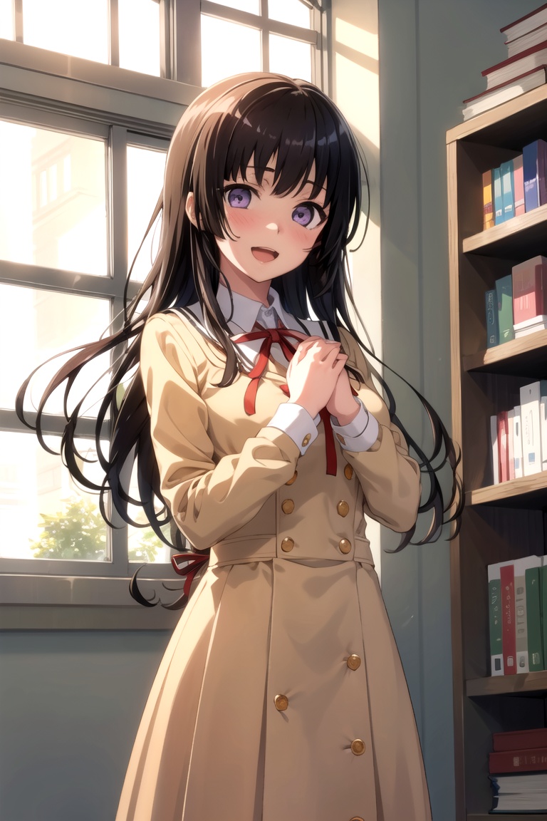 rinrinko,  purple eyes,  looking at viewer on Tensor.Art