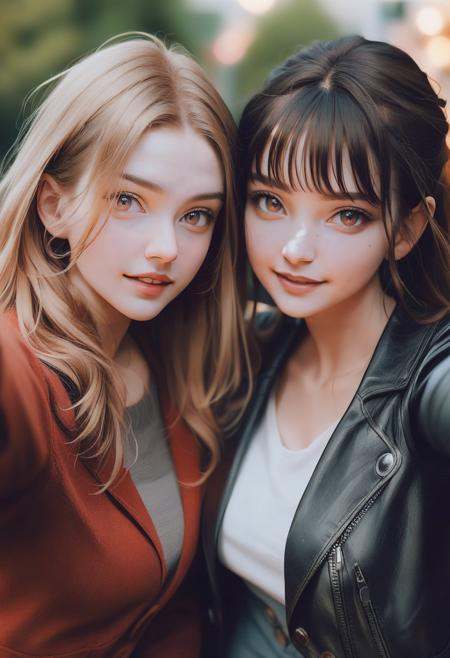 Realistic2girls,  Women,  Blurred background on Tensor.Art