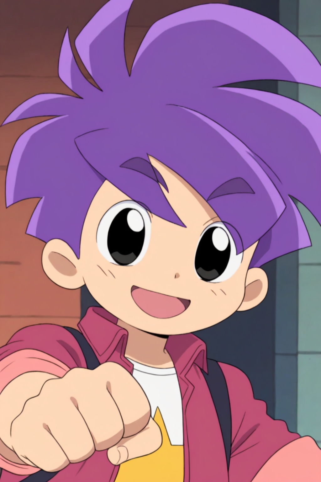kutiangaozhi,  purple hair,  spike hair on Tensor.Art