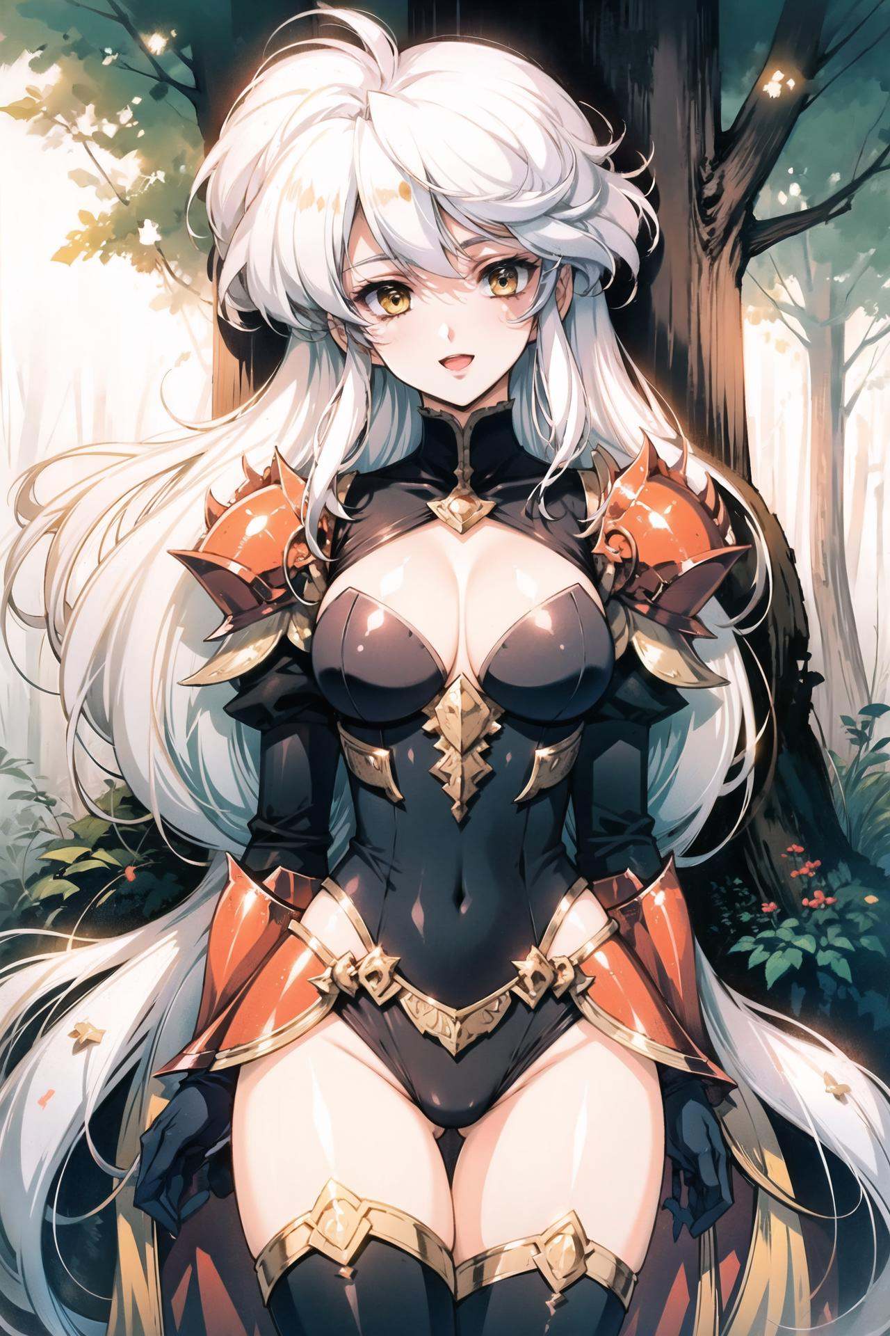 1girl,  solo,  thighhighs on Tensor.Art
