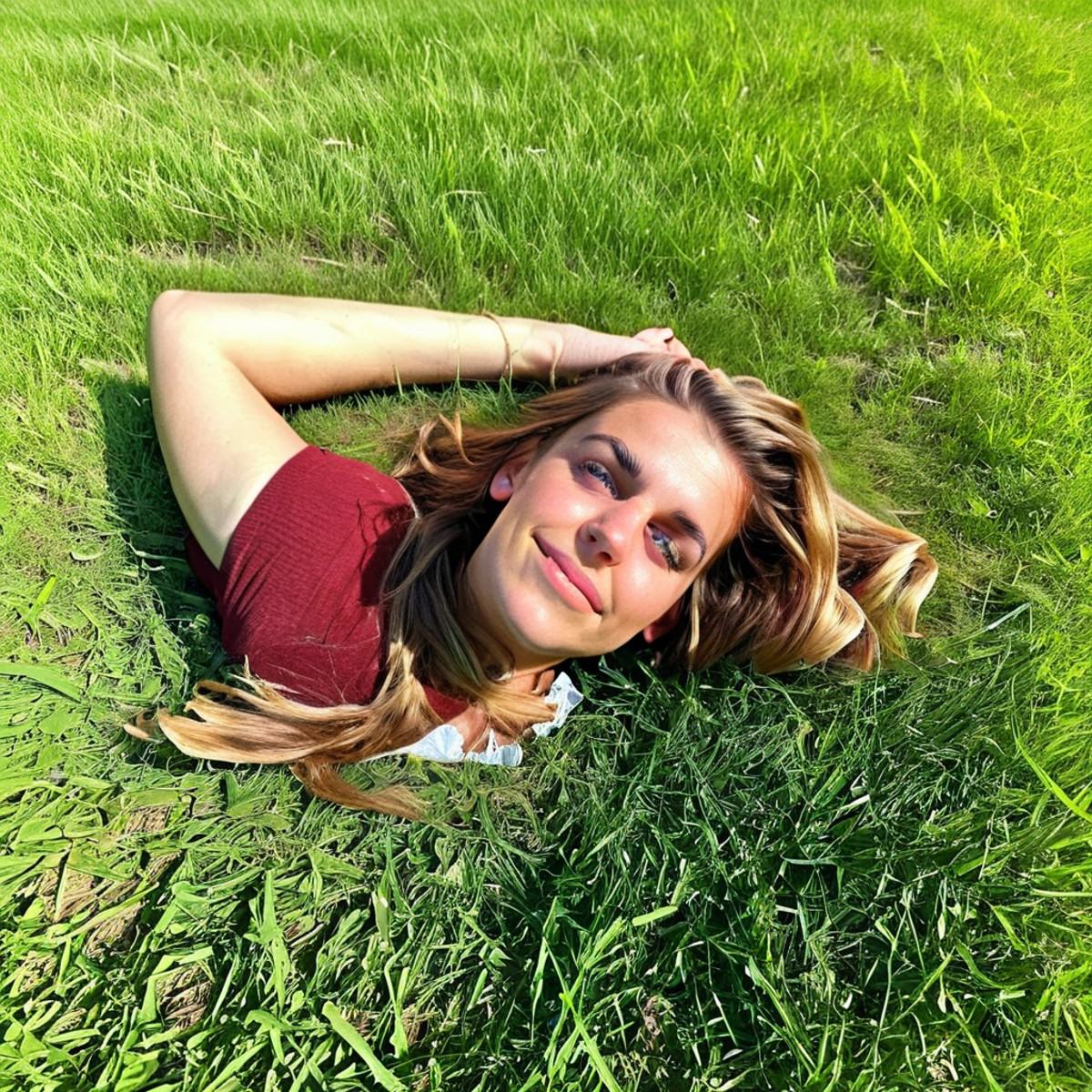 sd3grl, Girl Lying on Grass <lora:SD3_Girl_Lying_on_Grass:1>