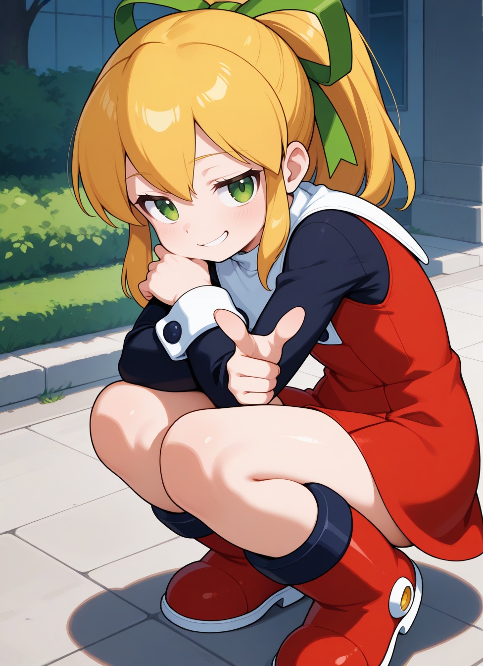 1girl,  roll ,  (mega man: 1.1) on Tensor.Art
