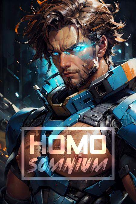 a (man) wearing a worn mech suit,  (30 years old),  chiseled jaw on Tensor.Art